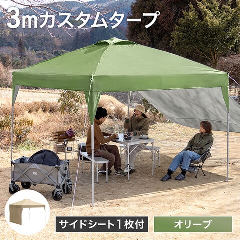 dポイントマーケット|【即納】【1年保証】ワンタッチタープテント3m×3m 